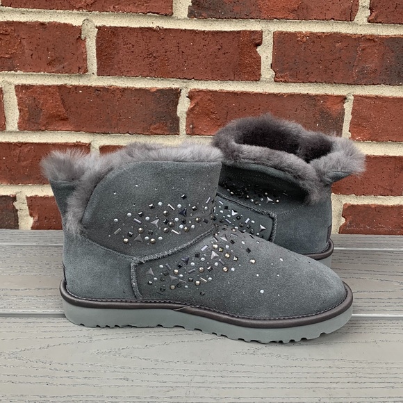 New UGG Mini Boot with Silver Studs - Picture 12 of 15